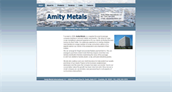 Desktop Screenshot of amitymetals.com