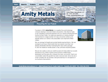 Tablet Screenshot of amitymetals.com